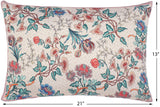 Decorative Floral Oma Elegent Silk Pillow by Bareens Designer Rugs