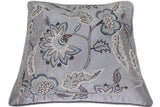 Eclectic McAllist Silk Embroidered Handmade Pillow by Bareens Designer Rugs