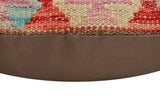 Southwestern Wesley Turkish Hand-Woven Kilim Pillow - 18'' x 18'' by Bareens Designer Rugs