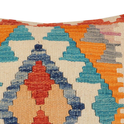 Tribal Paull Turkish Hand-Woven Kilim Pillow - 18'' x 18'' by Bareens Designer Rugs
