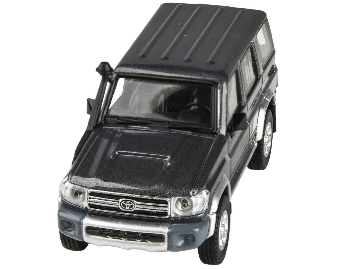 2014 Toyota Land Cruiser 76 Graphite Gray Metallic 1/64 Diecast Model Car by Paragon Models