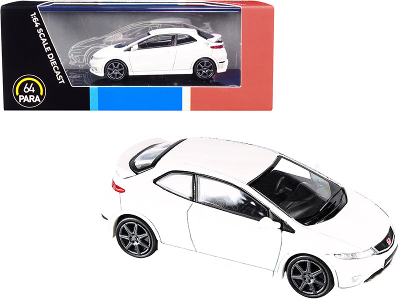 Honda Civic Type R FN2 Euro Championship White 1/64 Diecast Model Car by Paragon