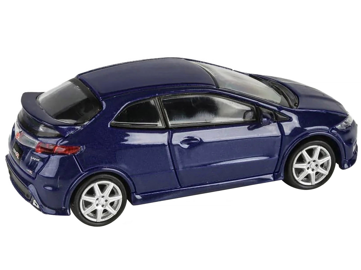 2007 Honda Civic Type R FN2 Sapphire Blue Metallic 1/64 Diecast Model Car by Paragon Models