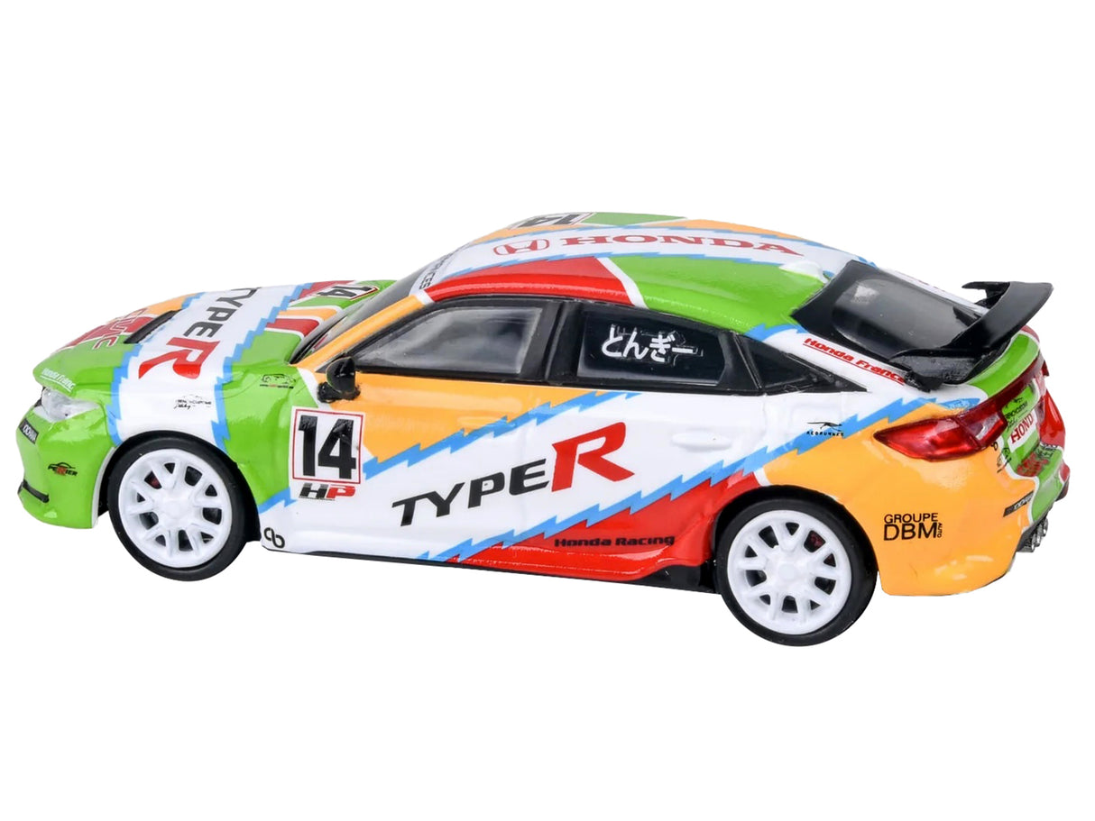 2023 Honda Civic Type R FL5 #14 "JACCS" Livery 1/64 Diecast Model Car by Paragon Models