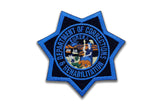 CDCR Blue Ribbon <br> Star Badge Patch by Custom Pins & Buckles