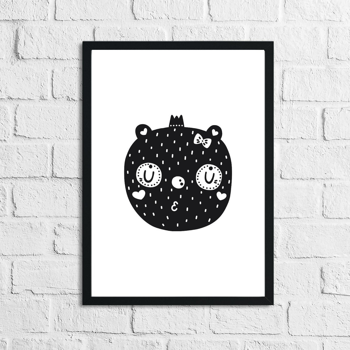 Scandinavian Panda Children's Nursery Room Wall Decor Print by WinsterCreations™ Official Store