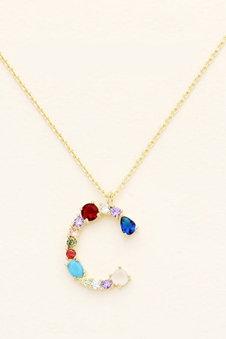 Bright Initial Necklace by Embellish Your Life