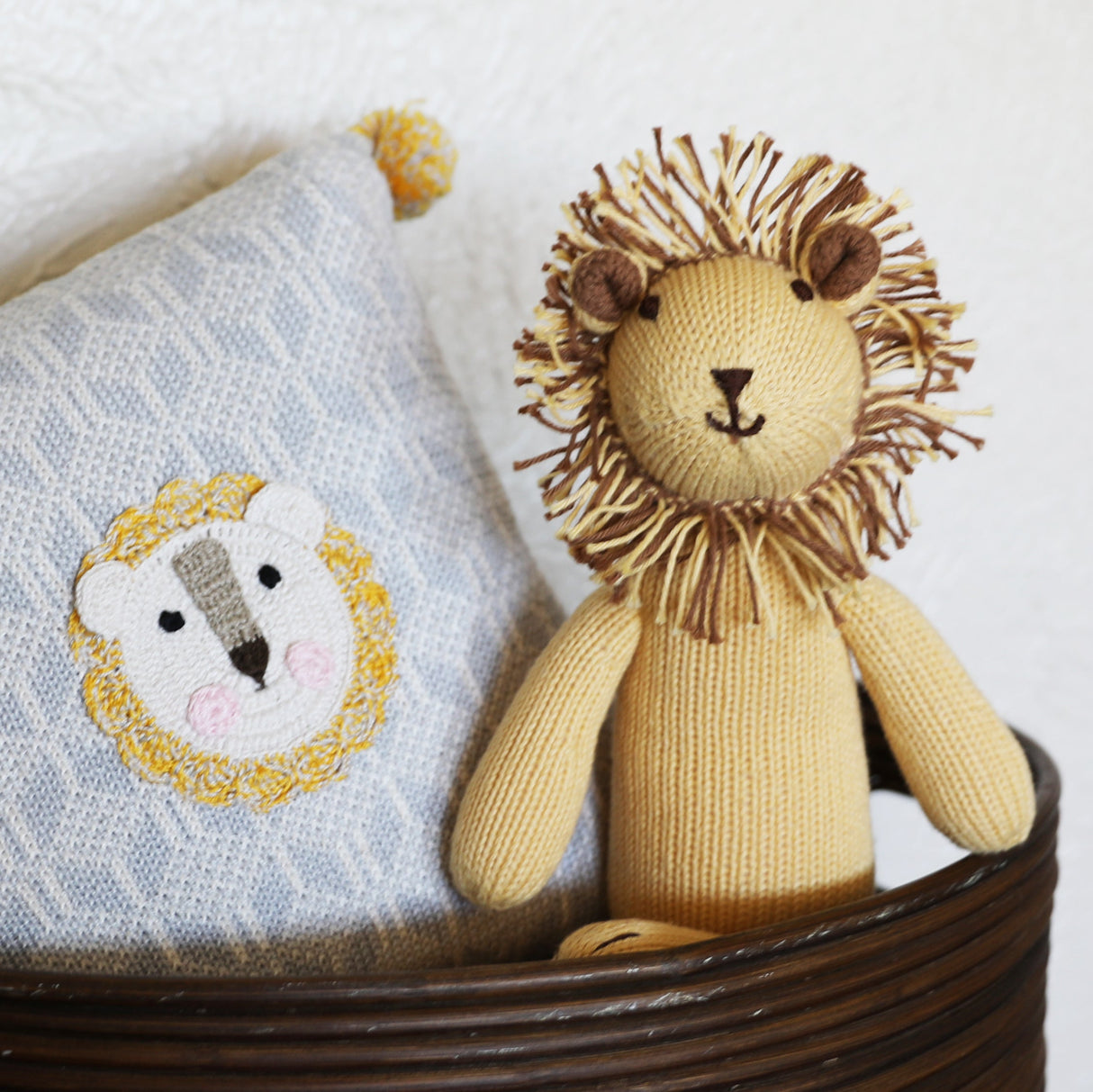 Lion 10" Pillow by Melange Collection