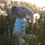 Elephant in Sweater, Blue by Melange Collection