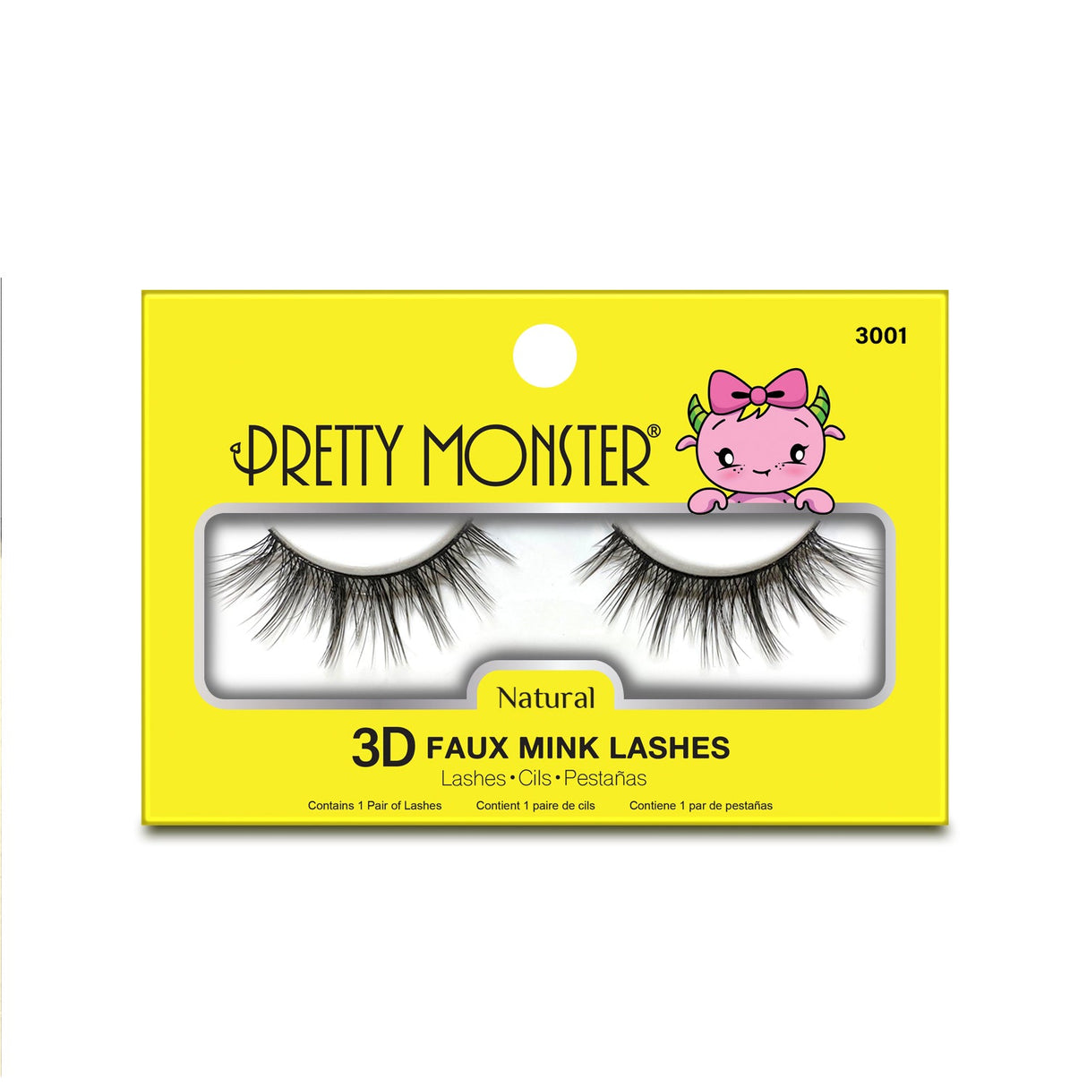 Pretty Monster Natural 3D Faux Mink Lashes - 3001