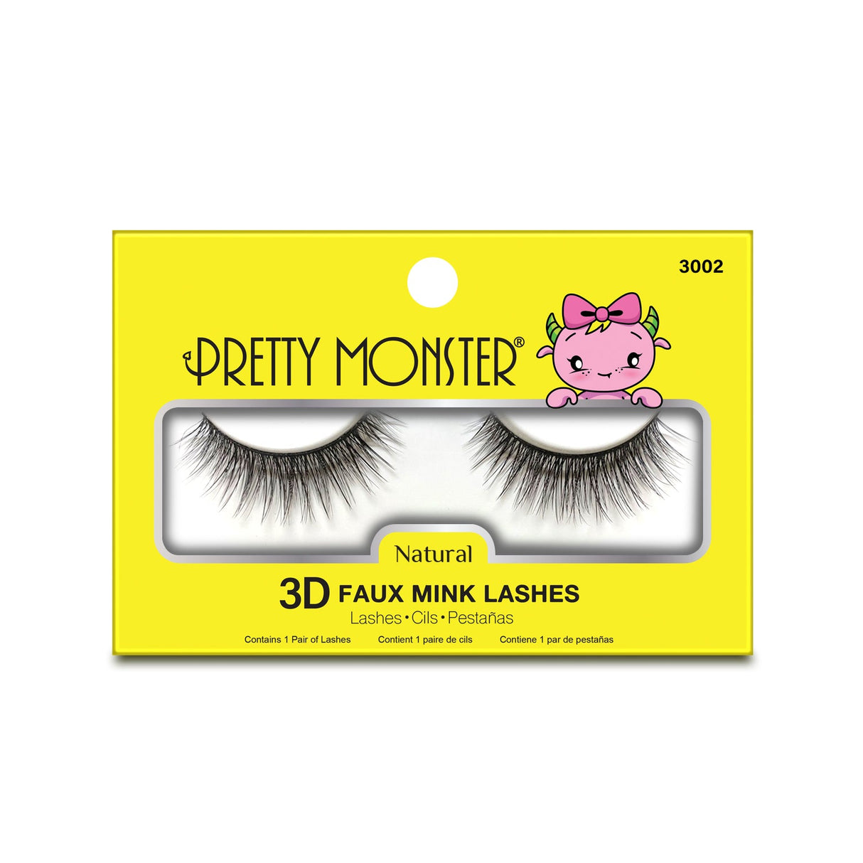 Pretty Monster Natural 3D Faux Mink Lashes - 3002