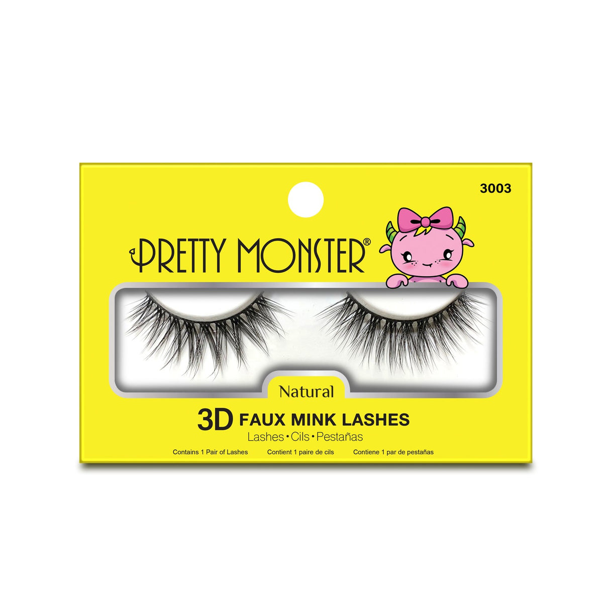 Pretty Monster Natural 3D Faux Mink Lashes - 3003