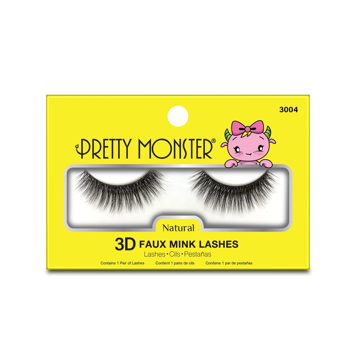 Pretty Monster Natural 3D Faux Mink Lashes - 3004