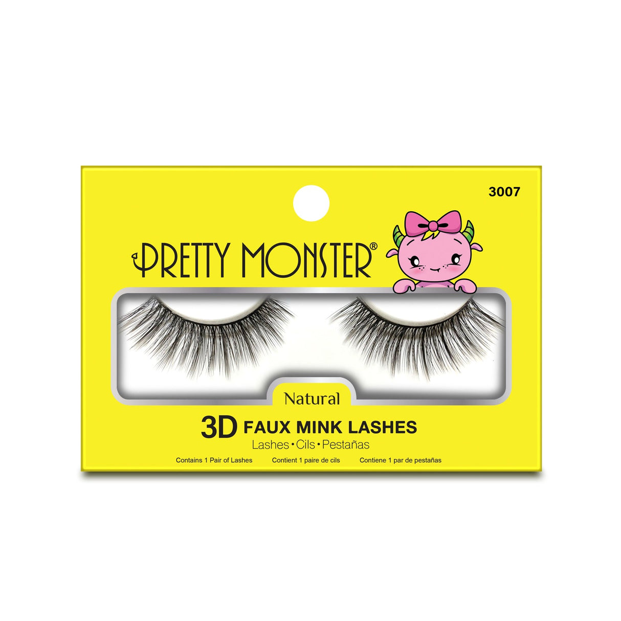 Pretty Monster Natural 3D Faux Mink Lashes - 3007