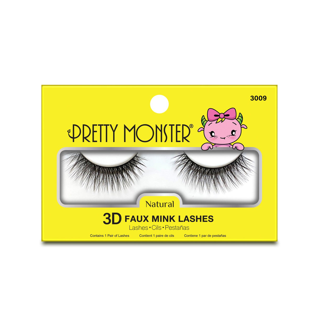 Pretty Monster Natural 3D Faux Mink Lashes - 3009