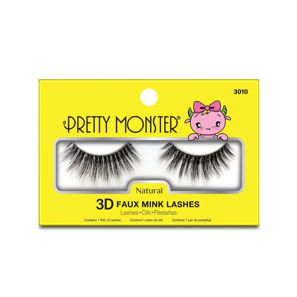 Pretty Monster Natural 3D Faux Mink Lashes - 3010