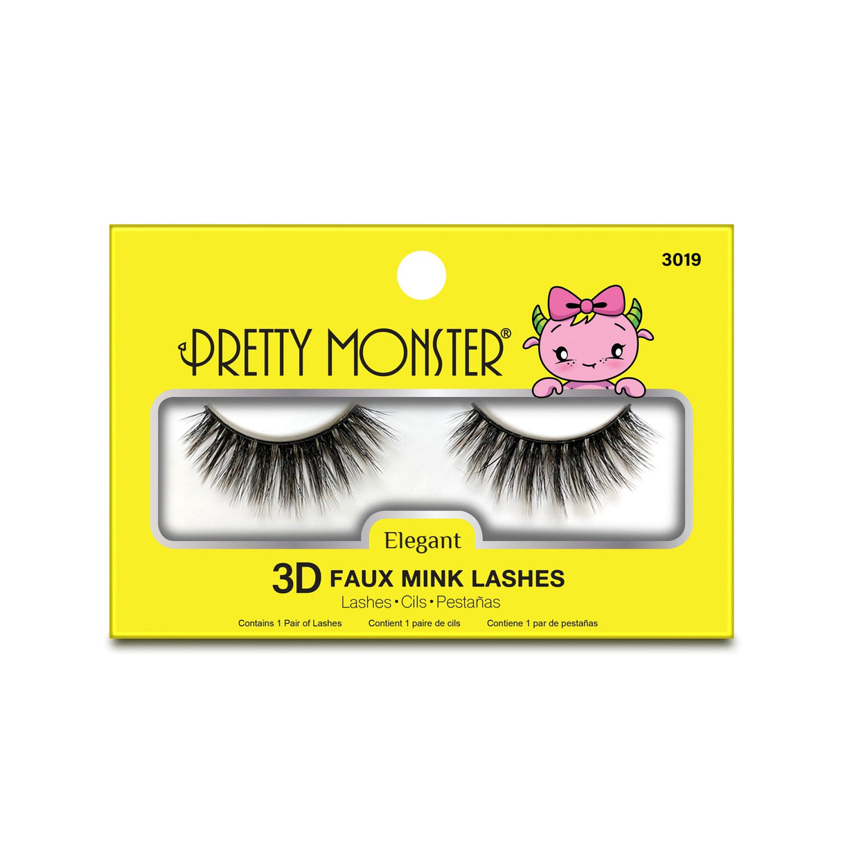 Pretty Monster Elegant 3D Faux Mink Lashes - 3019