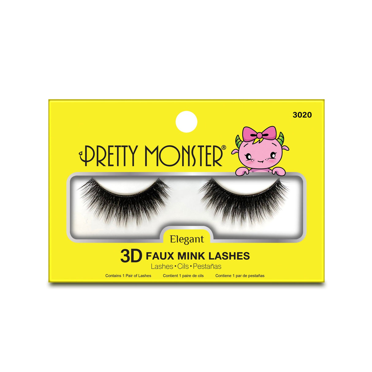 Pretty Monster Elegant 3D Faux Mink Lashes - 3020