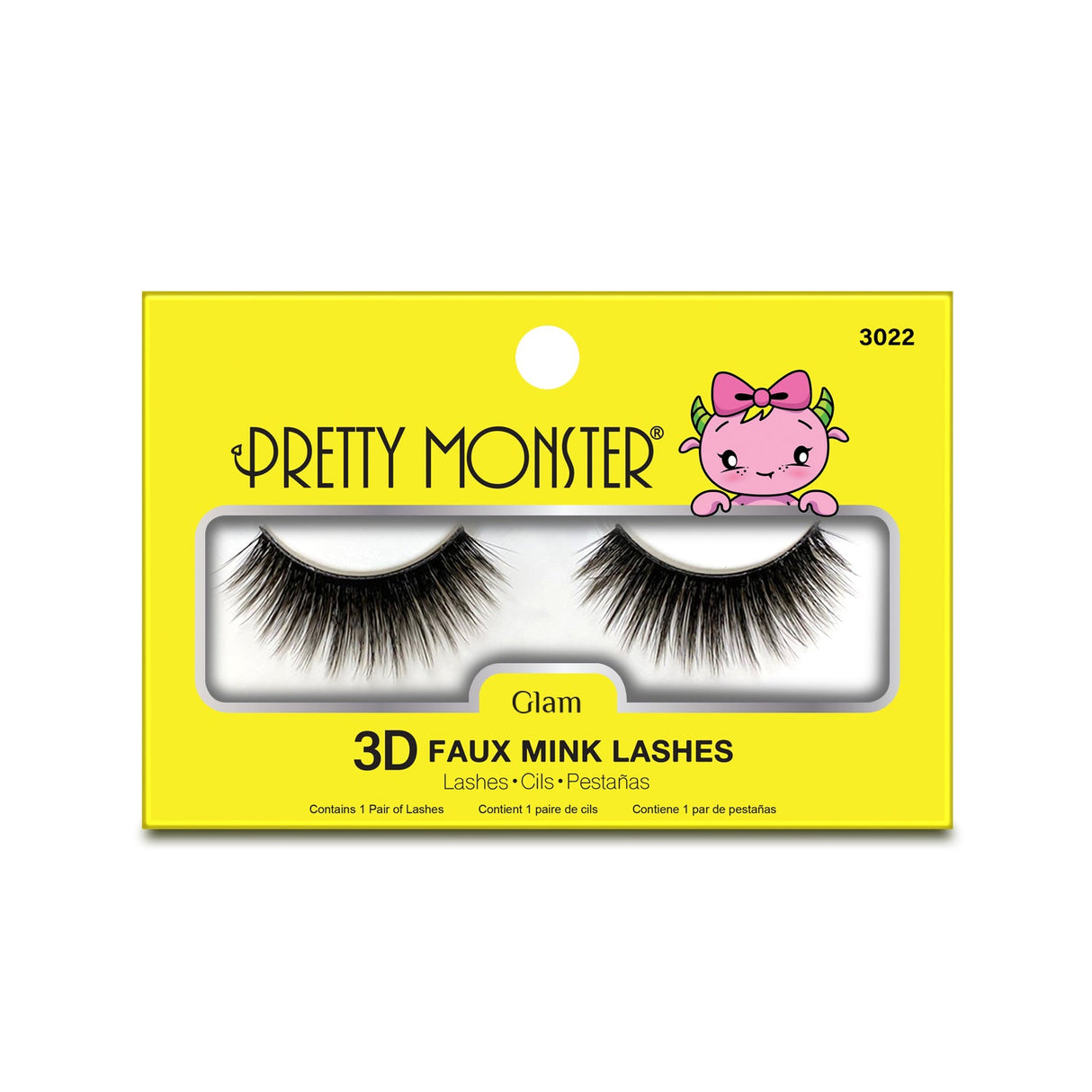 Pretty Monster Glam 3D Faux Mink Lashes - 3022