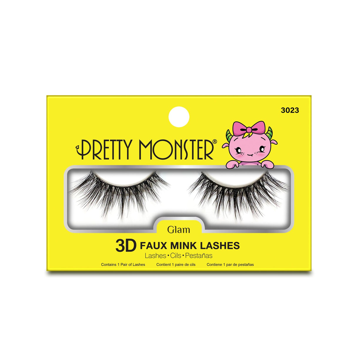 Pretty Monster Glam 3D Faux Mink Lashes - 3023