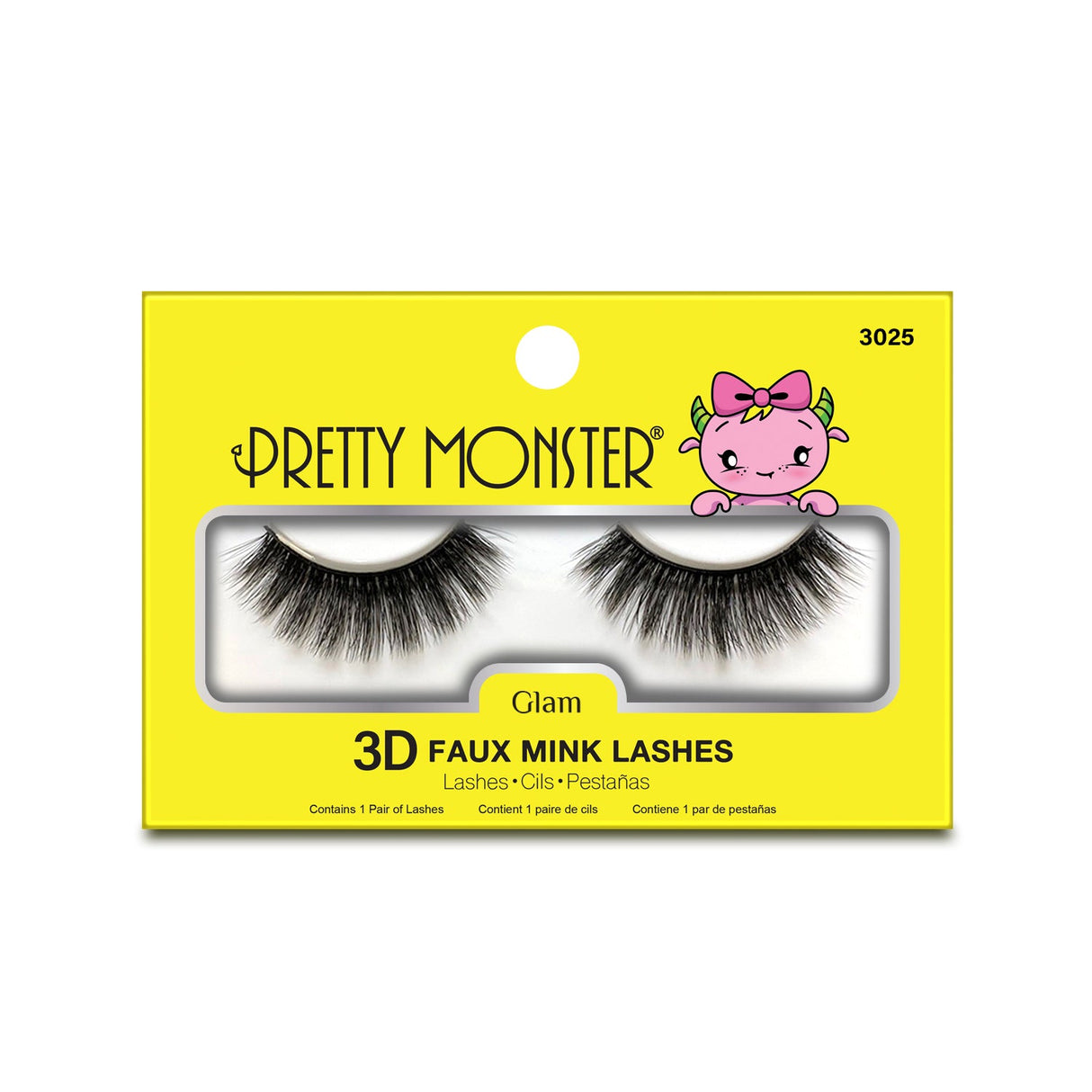 Pretty Monster Glam 3D Faux Mink Lashes - 3025