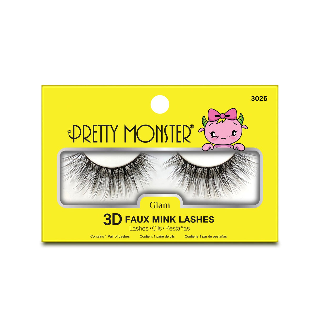 Pretty Monster Glam 3D Faux Mink Lashes - 3026