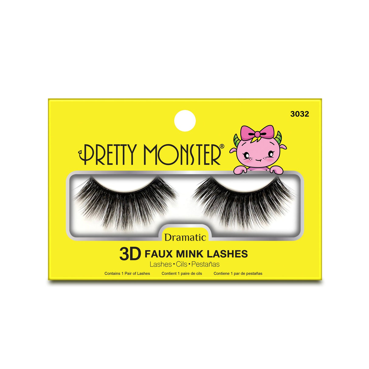 Pretty Monster Dramatic 3D Faux Mink Lashes - 3032