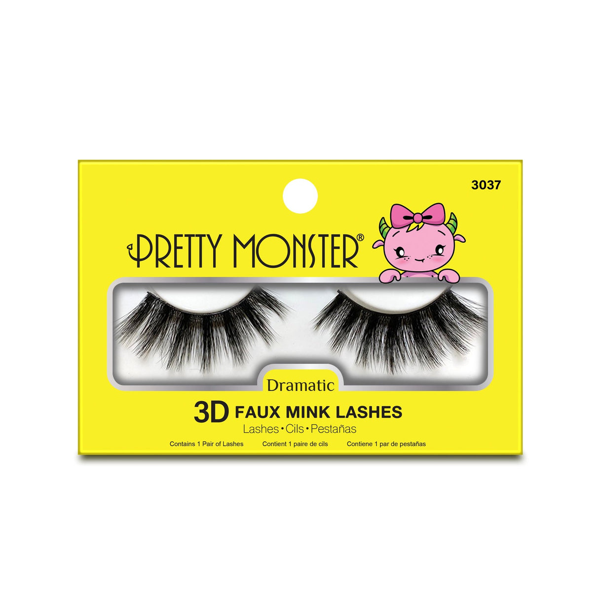 Pretty Monster Dramatic 3D Faux Mink Lashes - 3037