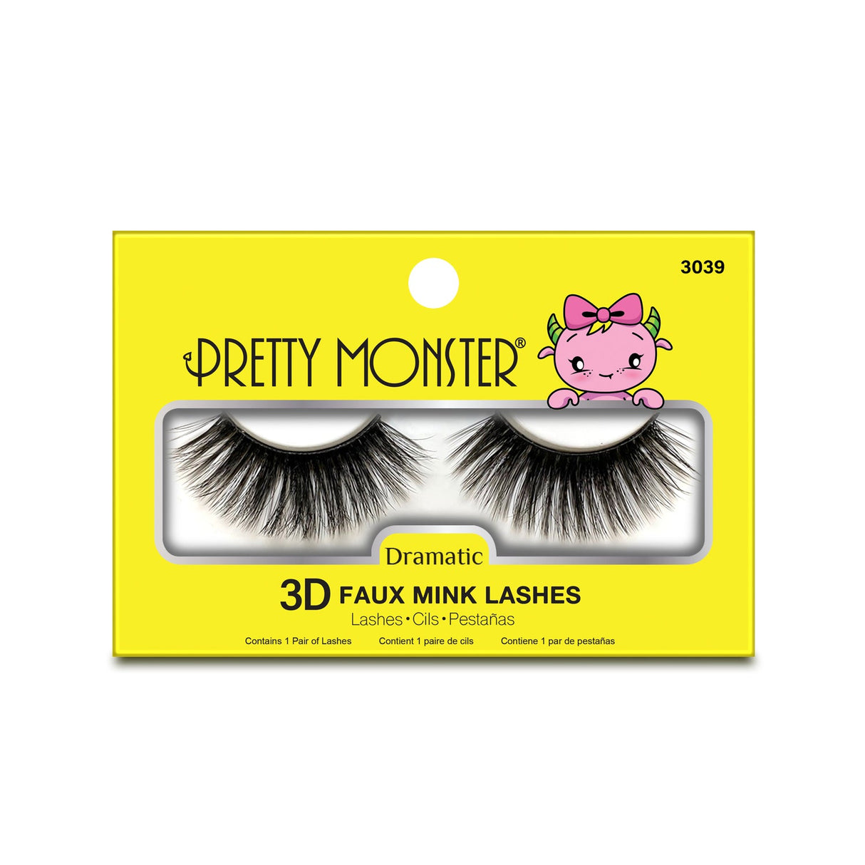 Pretty Monster Dramatic 3D Faux Mink Lashes - 3039