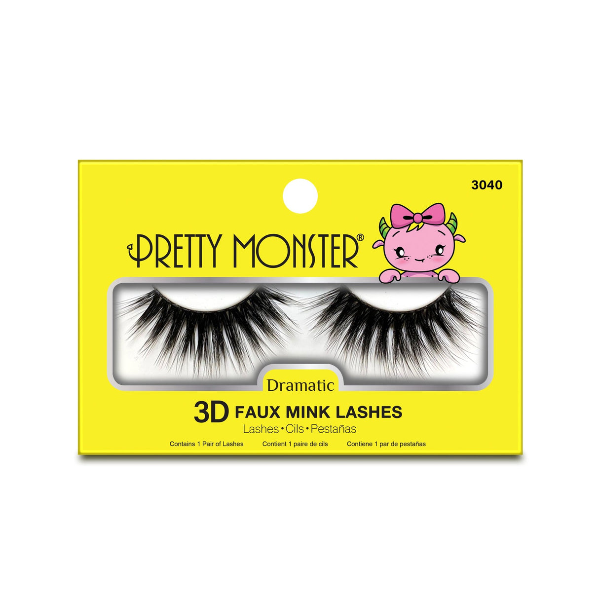 Pretty Monster Dramatic 3D Faux Mink Lashes - 3040