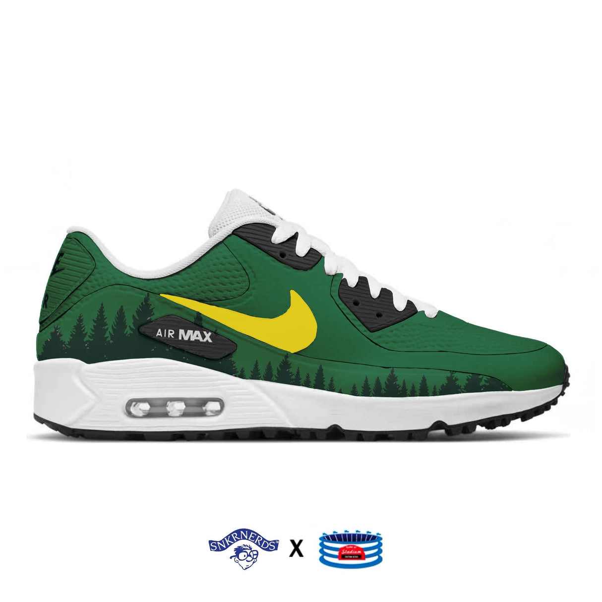 "PNW" Nike Air Max 90 G Golf Shoes by Stadium Custom Kicks