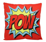 POW | Anime | Fun Gifts | Pillow Cover | Home Decor | Superhero | Happy Birthday | Kids Room | Red Throw PIllow | Kids Decor | Room Decor by UniikPillows