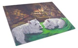 Westie A Winter's Night Glass Cutting Board Large PPP3276LCB by Caroline's Treasures