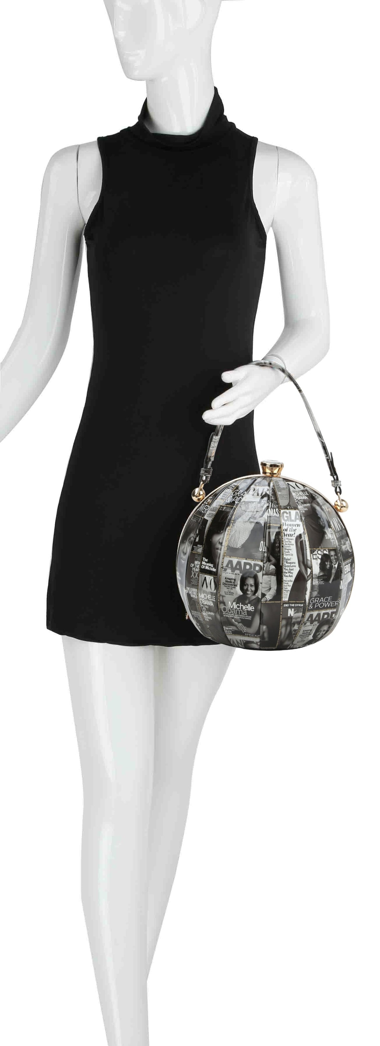 Glossy Magazine Tote Bag Hobo Crossbody Dome  Bag by hfstylish