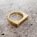 PRIDE LGBTQIA+ Flat Top Ring by Salt and Sparkle