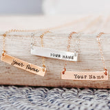 PRO CHOICE Bar Necklace by Salt and Sparkle