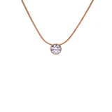 PT101RG B.Tiff Rose Gold 1 ct Solitaire Pendant by B.Tiff New York