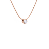 PT101RG B.Tiff Rose Gold 1 ct Solitaire Pendant by B.Tiff New York