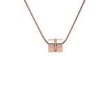 PT118RG B.Tiff Rose Gold Barrel Pendant by B.Tiff New York