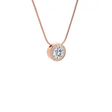 PT125RG B.Tiff Rose Gold Aŭreolo 1ct Pendant by B.Tiff New York