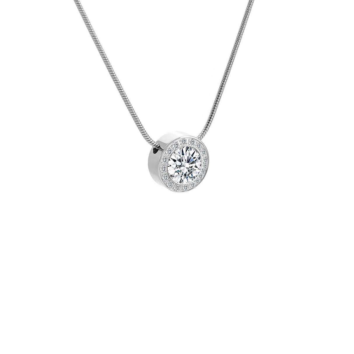 PT125W B.Tiff Aŭreolo 1ct Pendant by B.Tiff New York