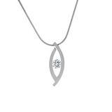 PT128W B.Tiff Deziras Pendant by B.Tiff New York