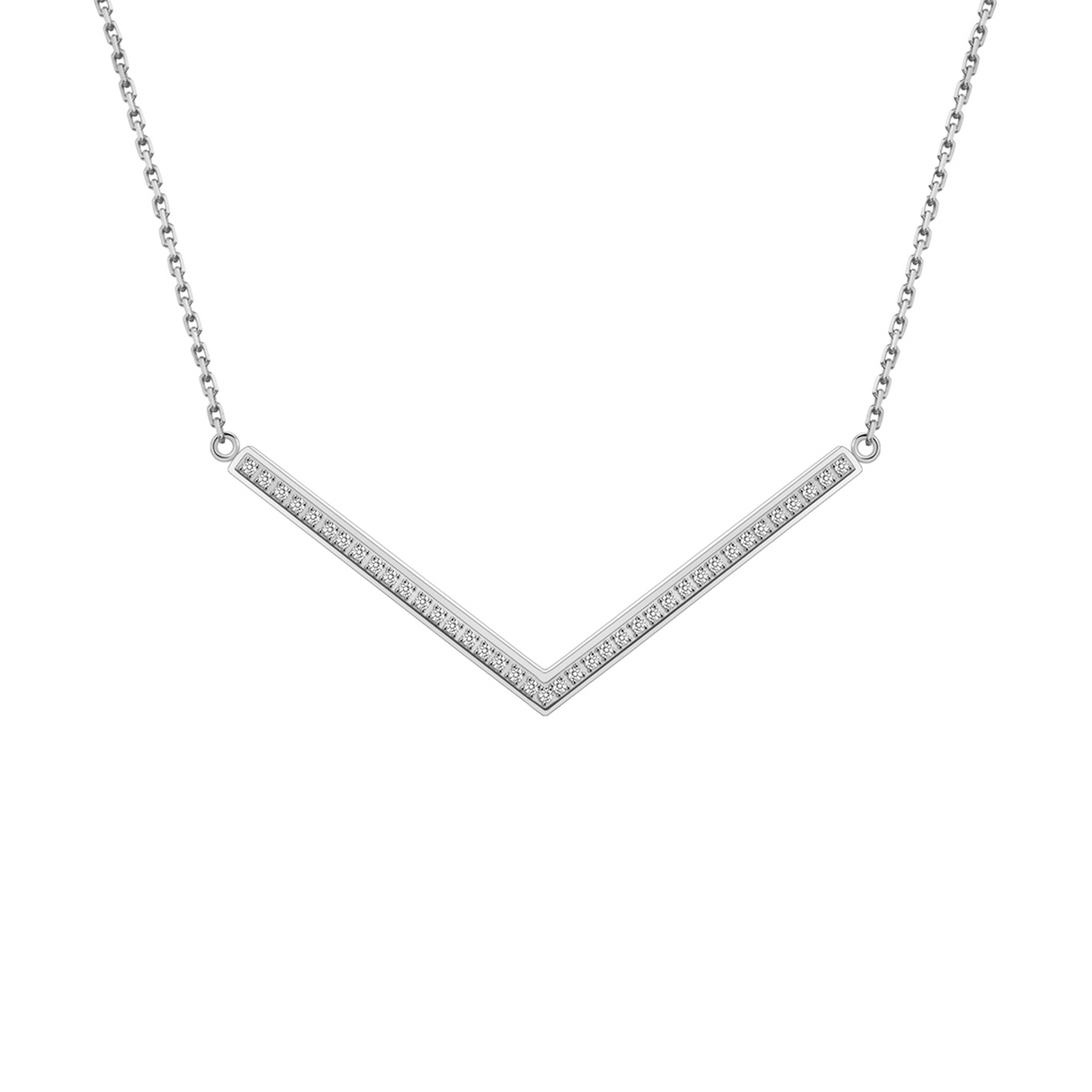 PT208W B.Tiff Pavé Viva Pendant Necklace by B.Tiff New York