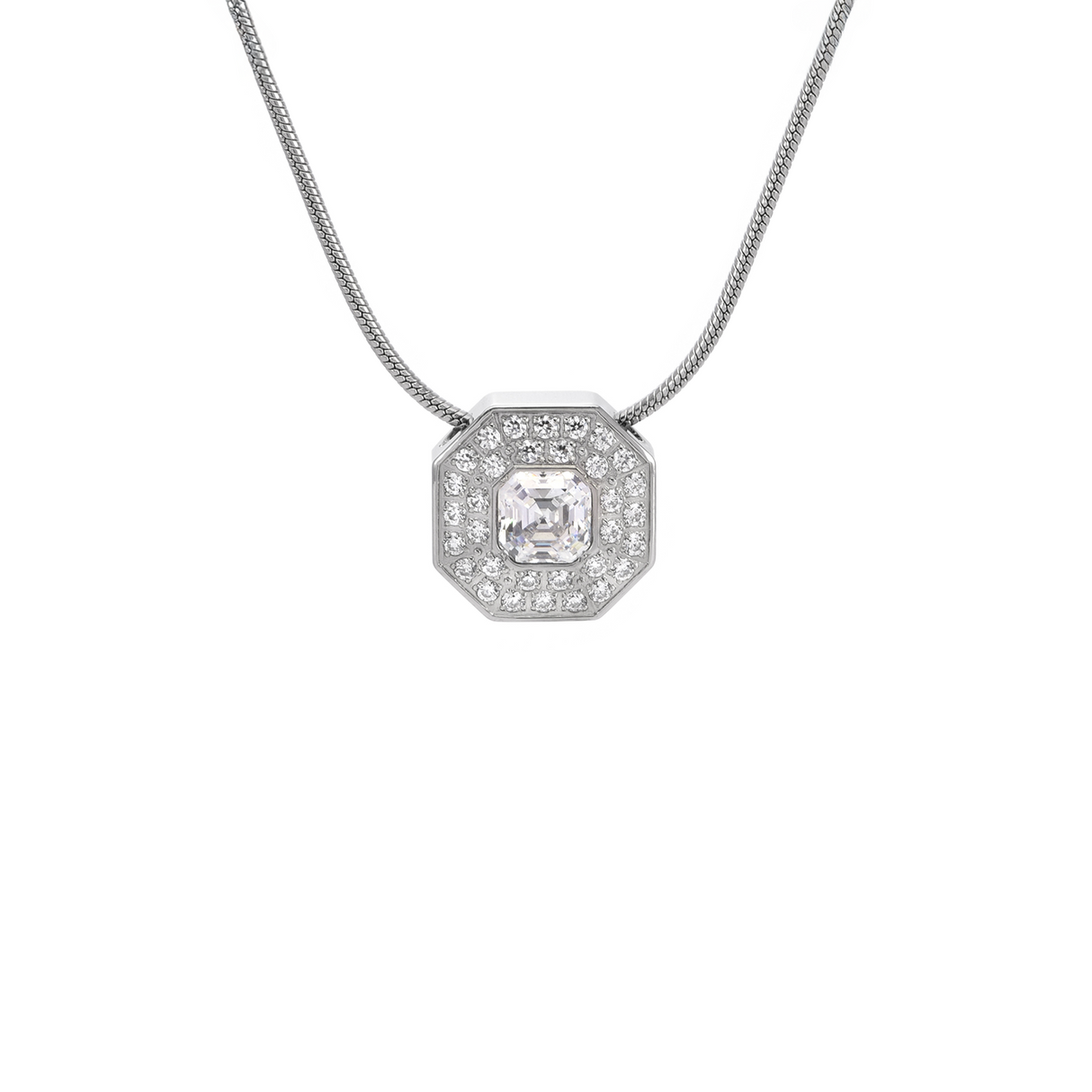 PT228W B.Tiff Hexagon Pendant by B.Tiff New York