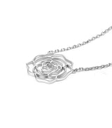 PT308W B.Tiff Rosé Silver Plated Brass Pendant Necklace by B.Tiff New York