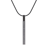 PT318B B.Tiff Black Pave Bar Pendant by B.Tiff New York