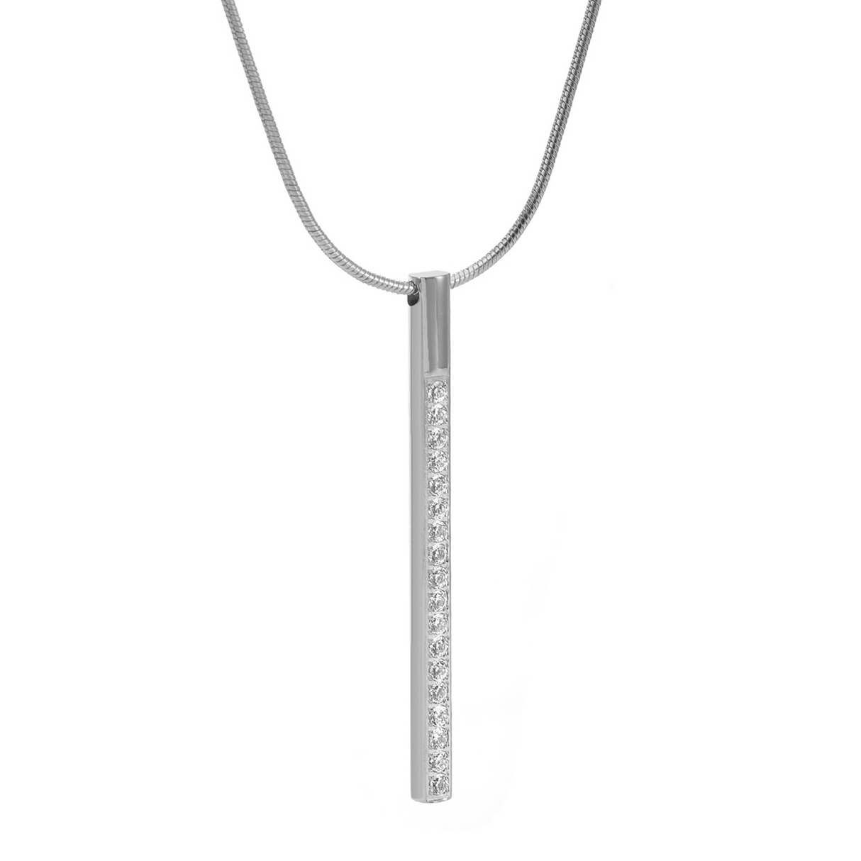 PT318W B.Tiff Pave Bar Pendant by B.Tiff New York