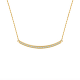 PT324G B.Tiff Gold Mini "Smile" Adjustable Pendant Necklace by B.Tiff New York