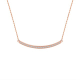 PT324RG B.Tiff Rose Gold Mini "Smile" Adjustable Pendant Necklace by B.Tiff New York