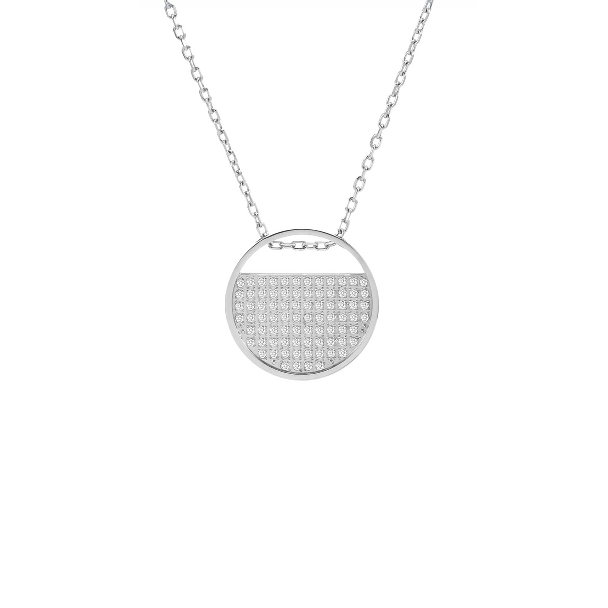 PT500W B.Tiff Pavé Lune Pendant by B.Tiff New York